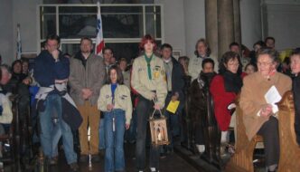 Bilder vom Friedenslicht 2004